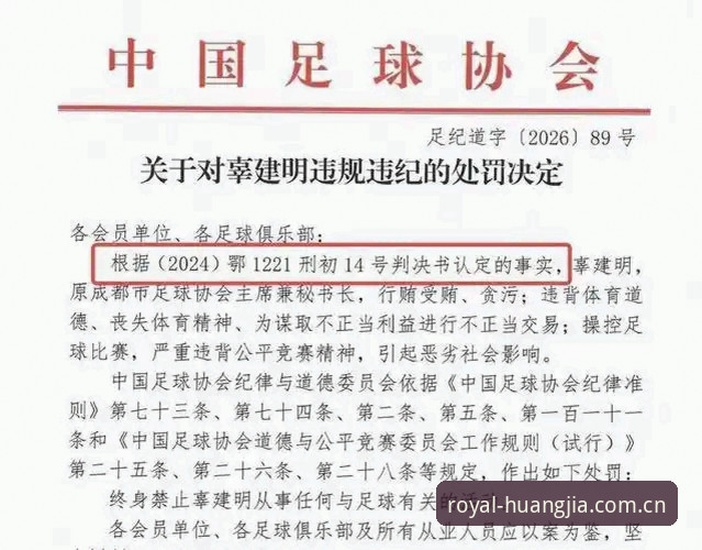 皇家国际娱乐平台官网下载2026最新版本 足协禁足名单入门教程:从处罚案例看中国足球整顿风暴
